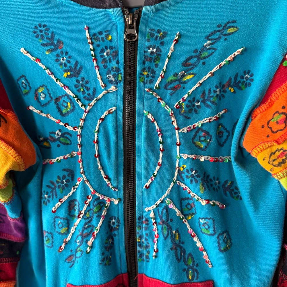 Rising International Boho Rainbow Patchwork Beade… - image 4